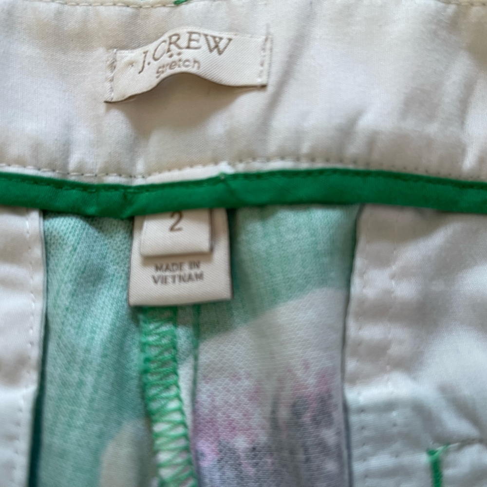 J. Crew Green and Yellow Floral Trousers - Picture 9 of 9